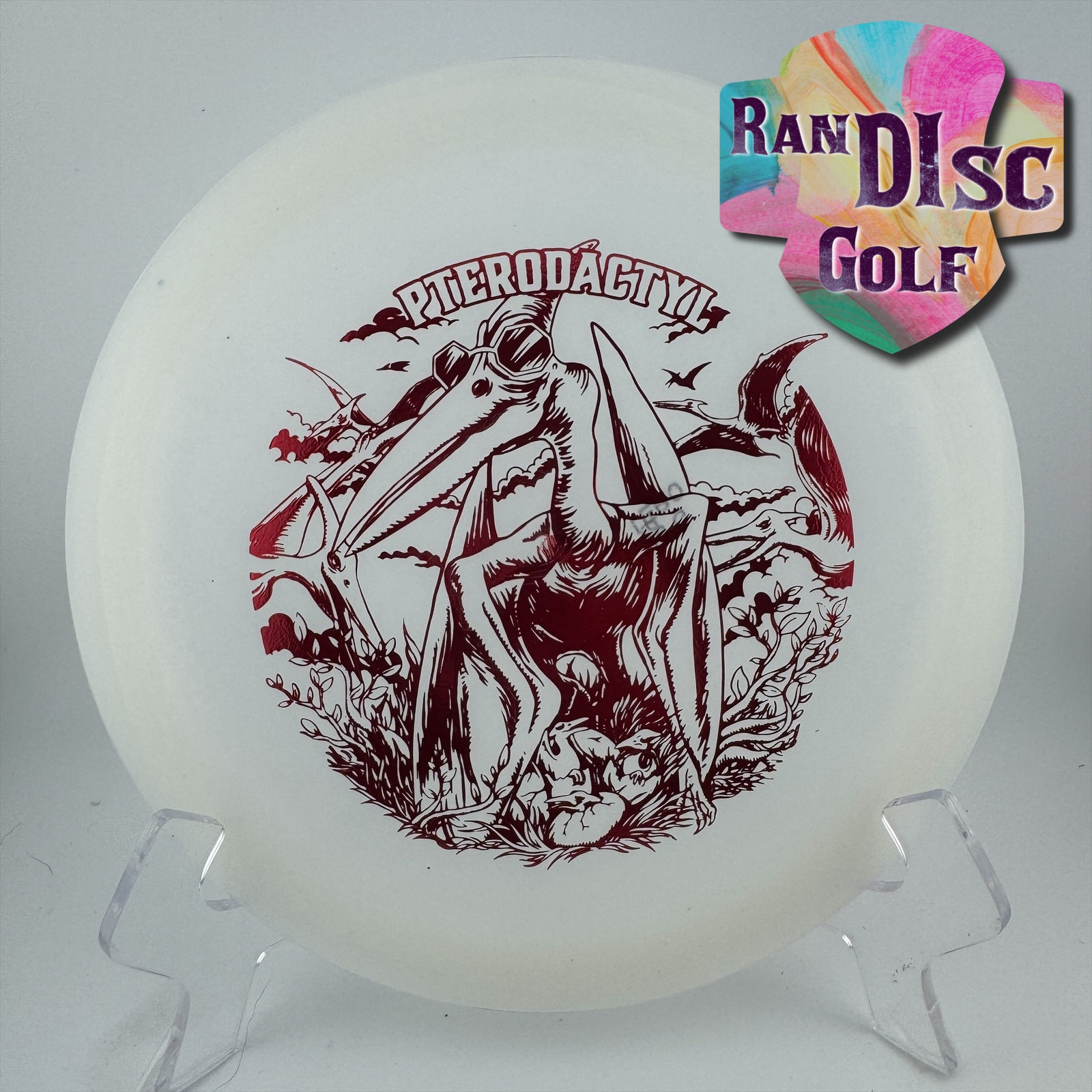 Dino Discs Egg Shell GLOW Pterodactyl Understable Distance Driver