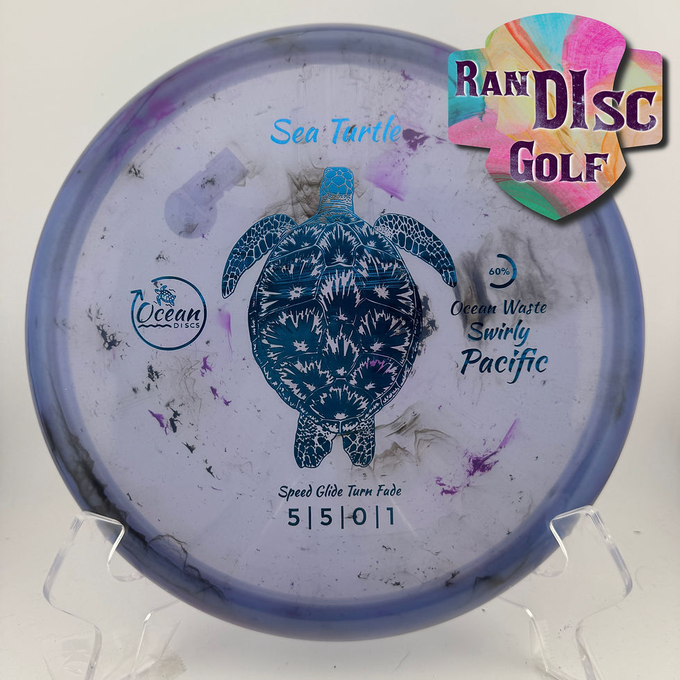 Thumbnail: Ocean Discs Premium Swirly Pacific Sea Turtle Stable Midrange 60% Ocean Plastic