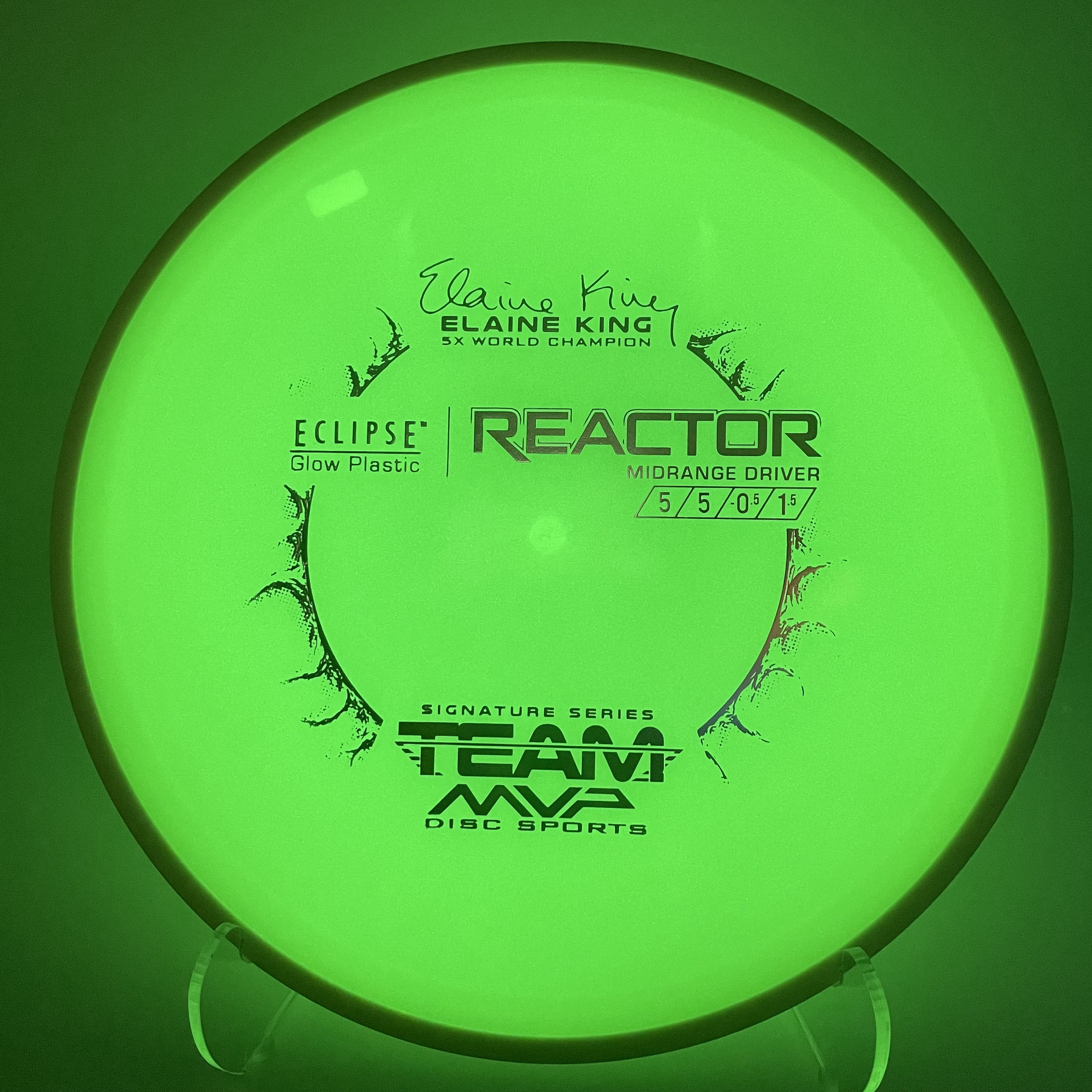 MVP Eclipse 2.0 GLOW Reactor (Elaine King) Overstable Midrange