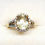 Thumbnail: AAA Yellow Triphane/Spodumene & Moissanite halo ring in vermeil 14K YG/925SS s7