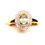 Thumbnail: AAA Brazilian Mint Garnet & Diamond Halo Ring in 18K YG over 925 SS sz 9 1.15ct