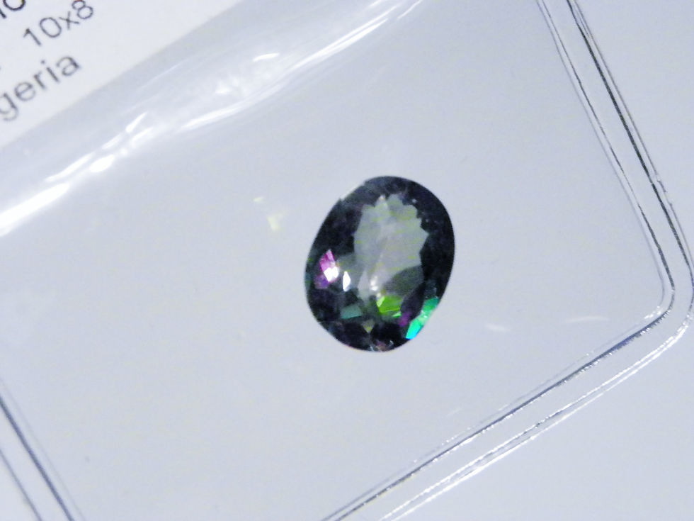 Thumbnail: Mystic Topaz 10x8mm oval 2.63 carat loose gemstone