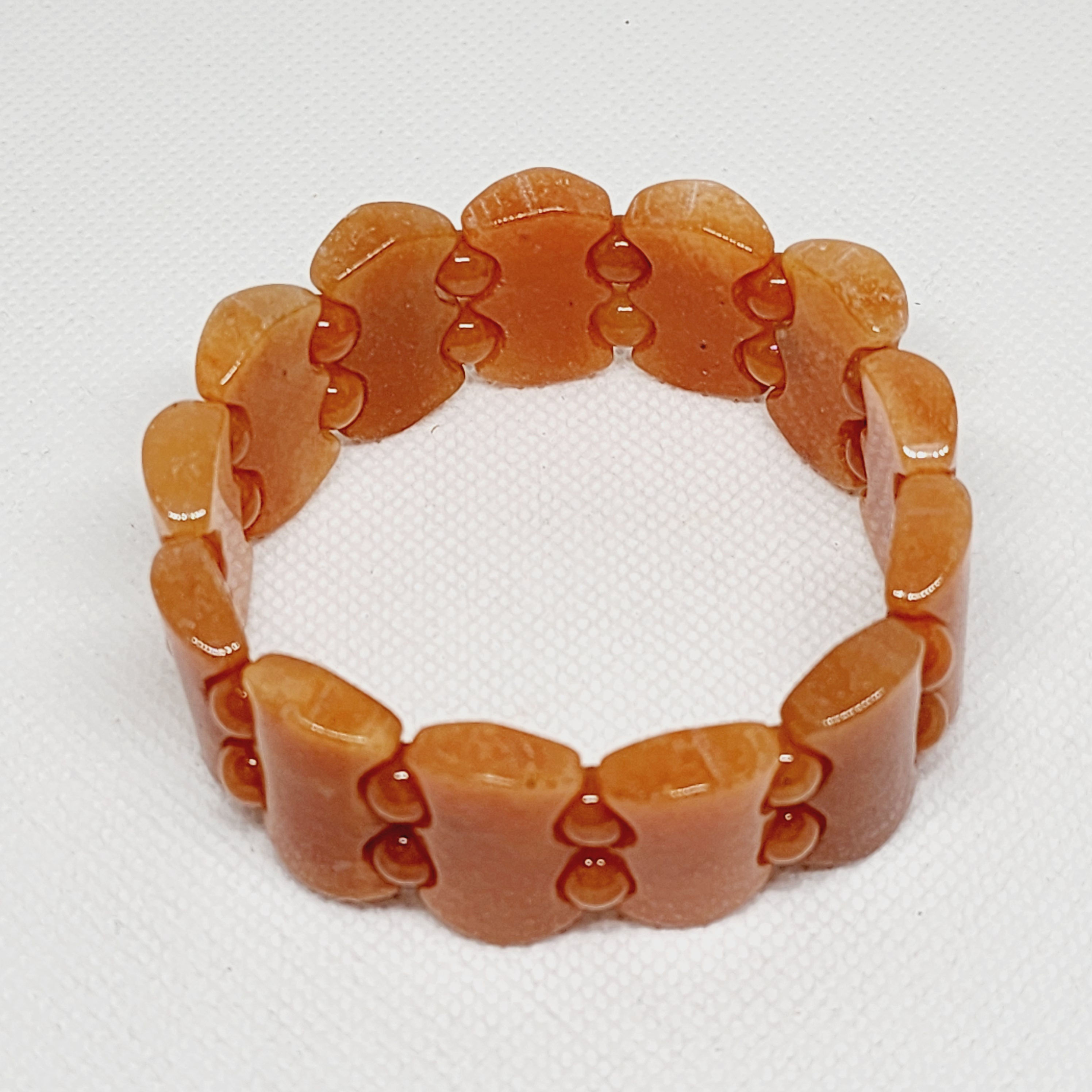 Coral/Red Adventurine stretch bracelet 275 cts