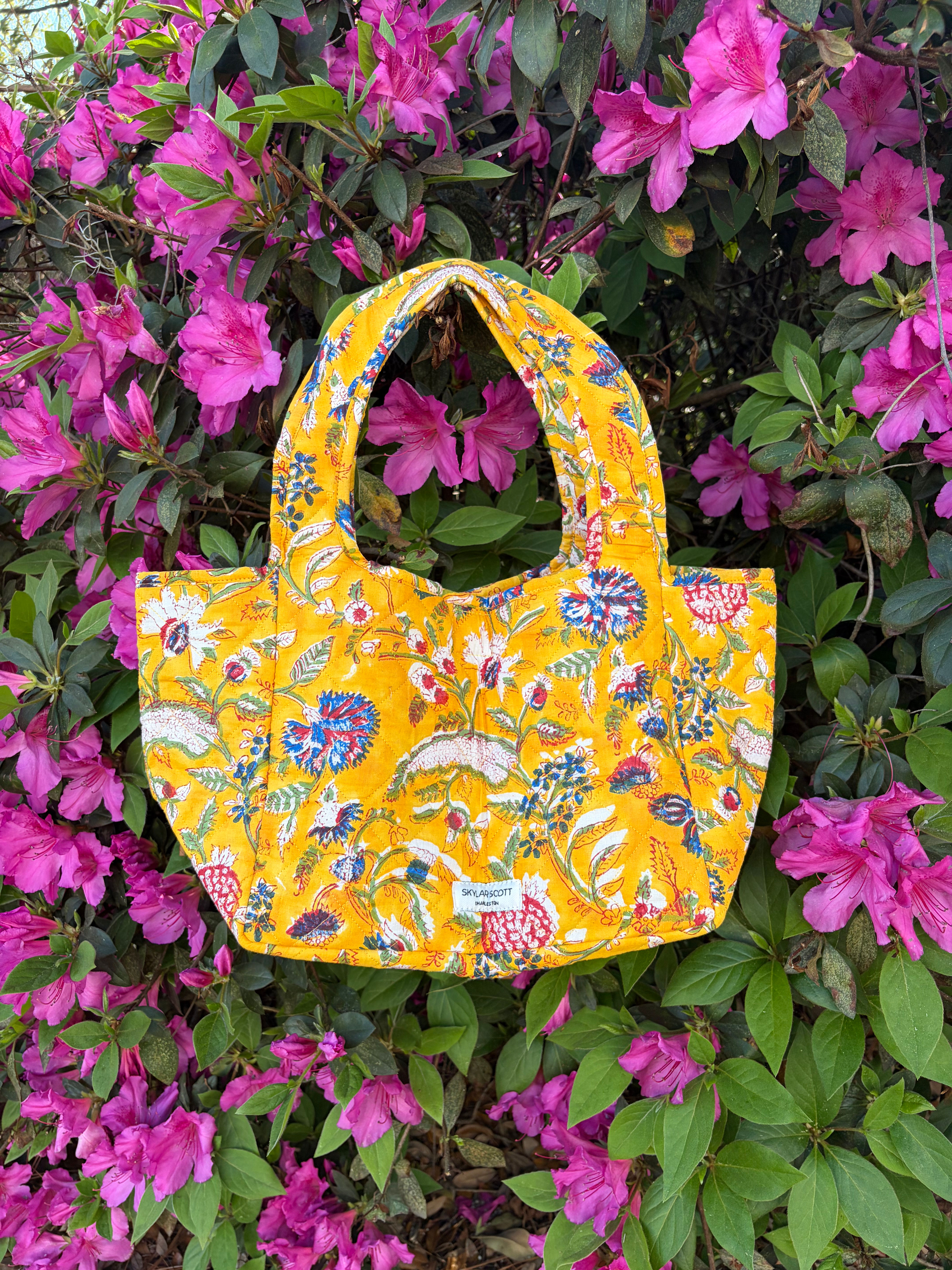 Fabric Bag-Yellow Floral