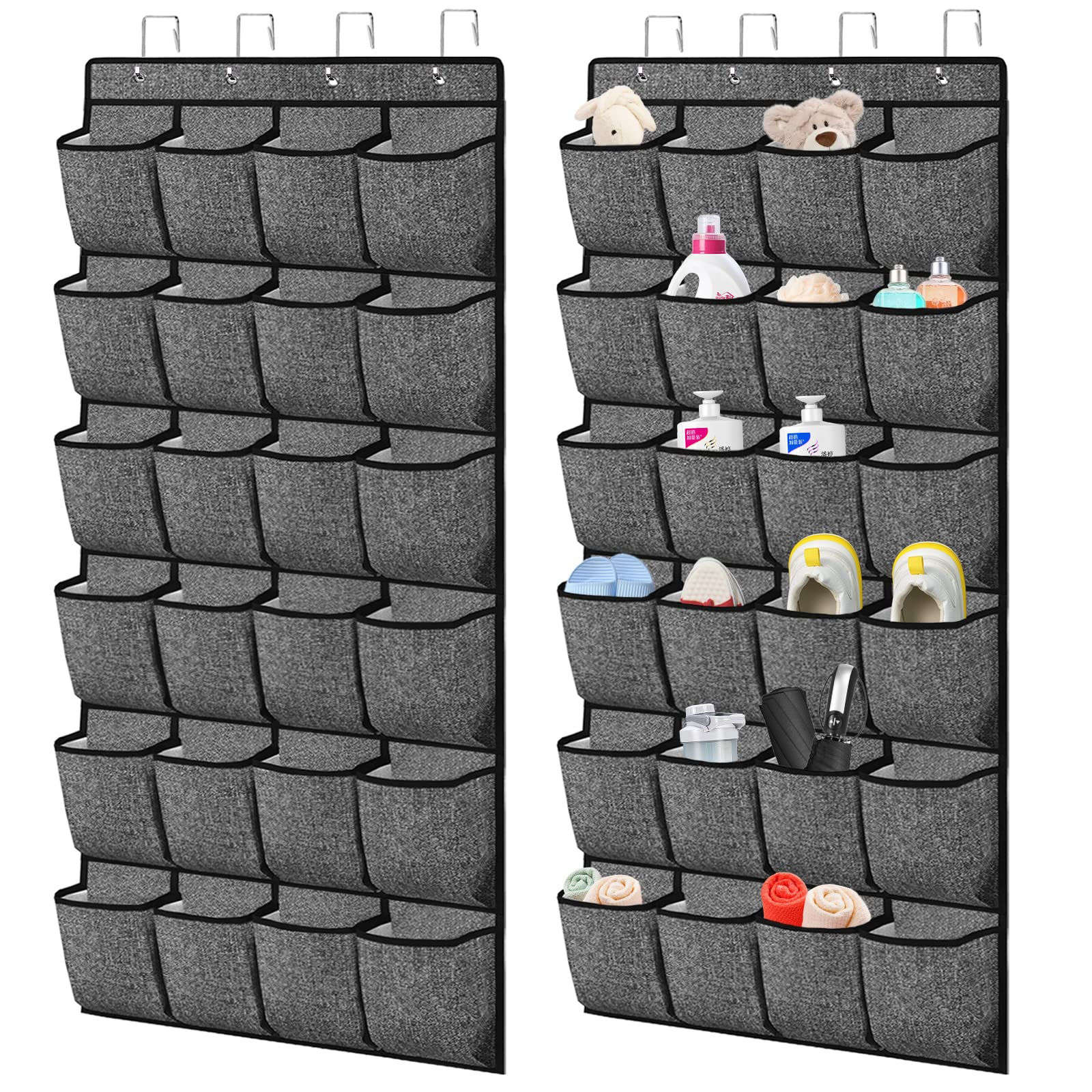 Over the Door Shoe OrganizerHanging Shoe Rack Organizer for Closet Door48 Pocket