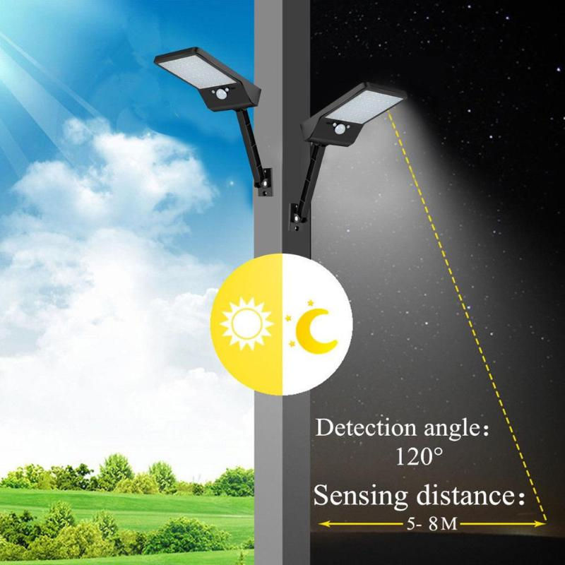 Thumbnail: Solar LED Outdoor Motion Sensor Light with Remote 48LED