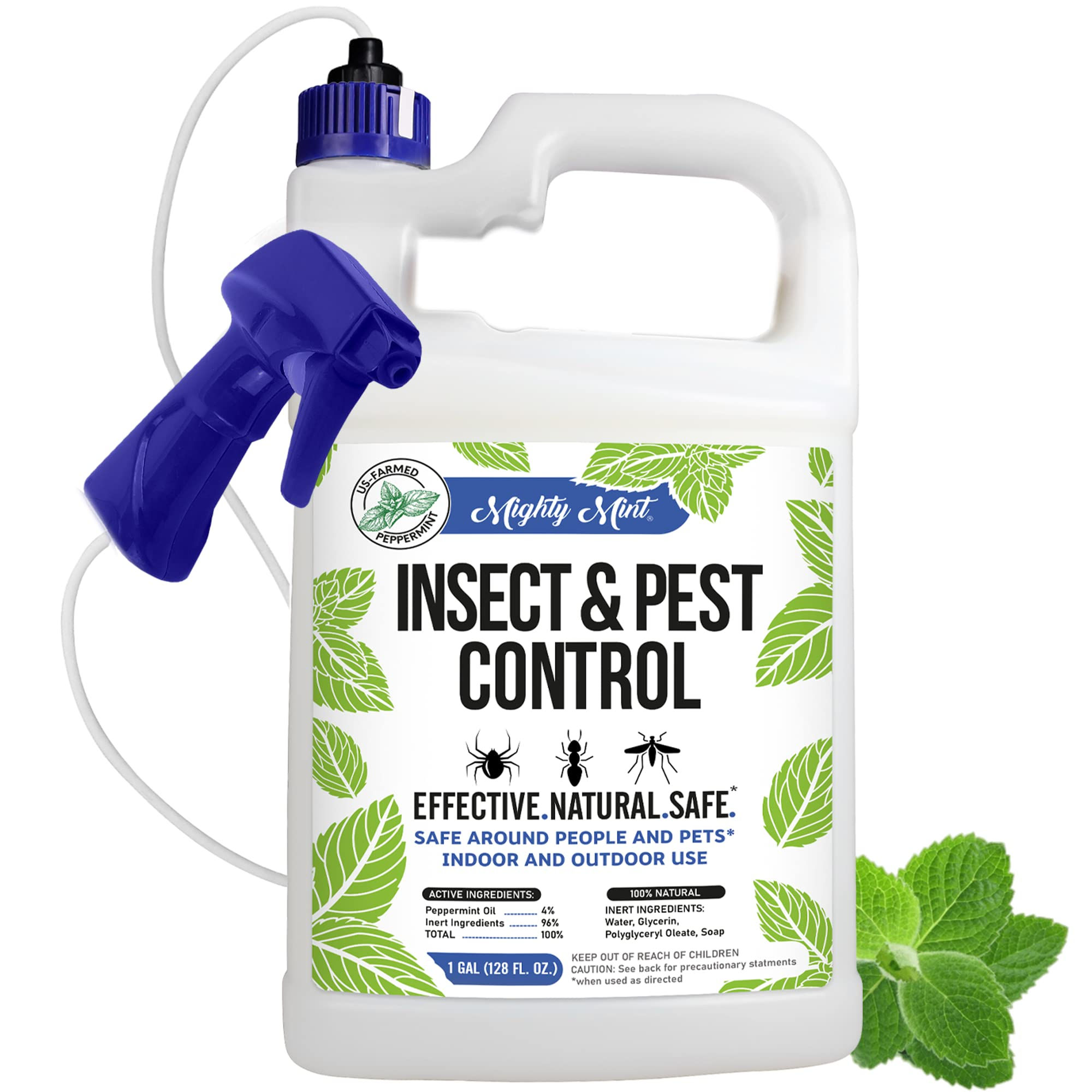Mighty Mint Gallon (128 oz) Insect and Pest Control Peppermint Oil - Natural Spr