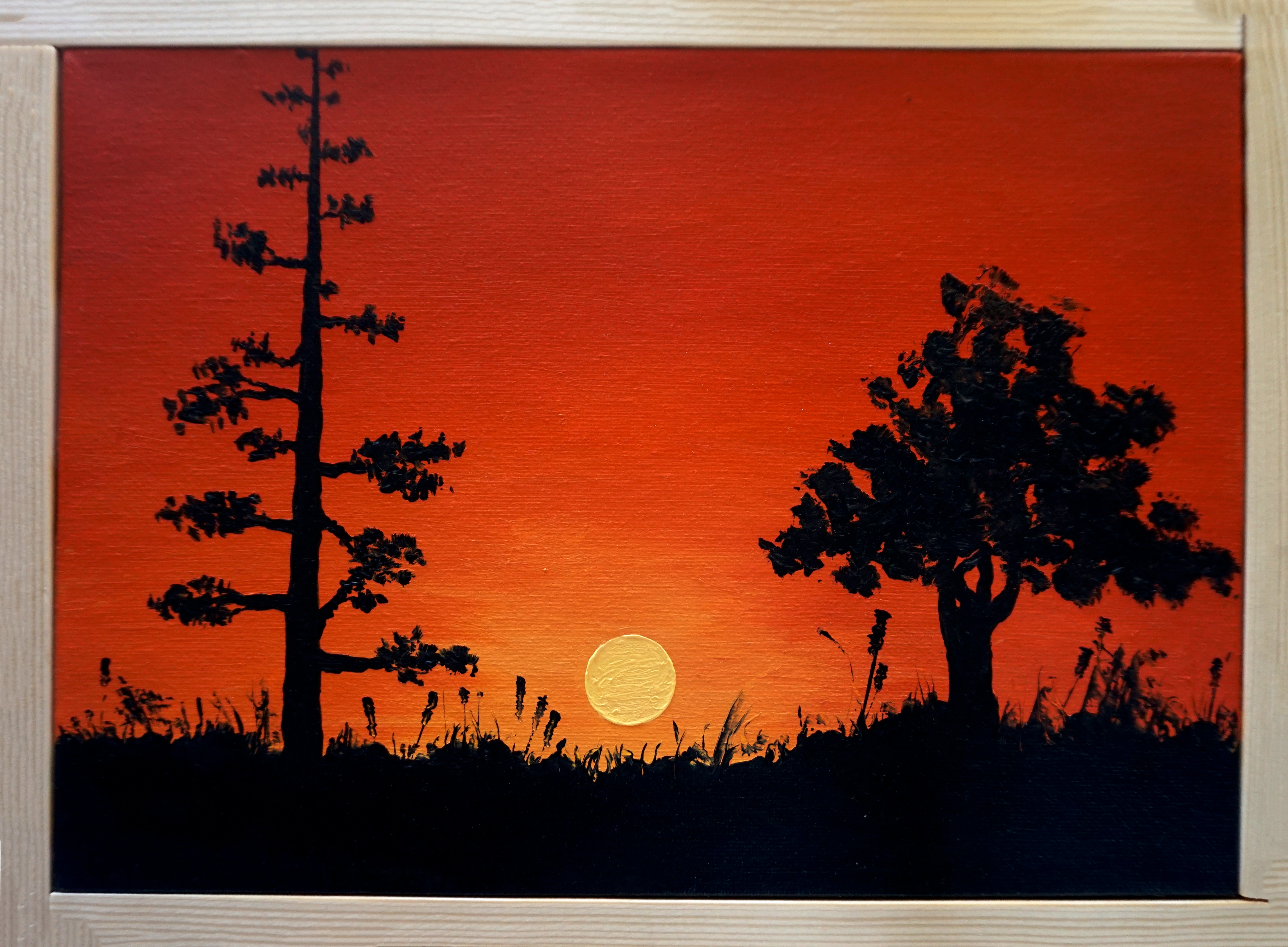 Trees and Sunset