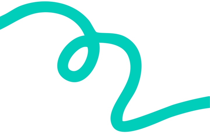 turquoise wavy line