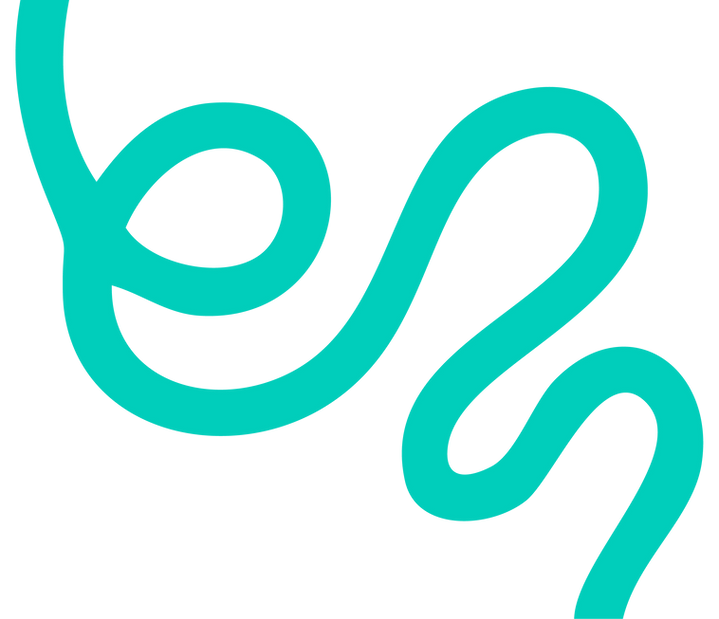 turquoise wavy line