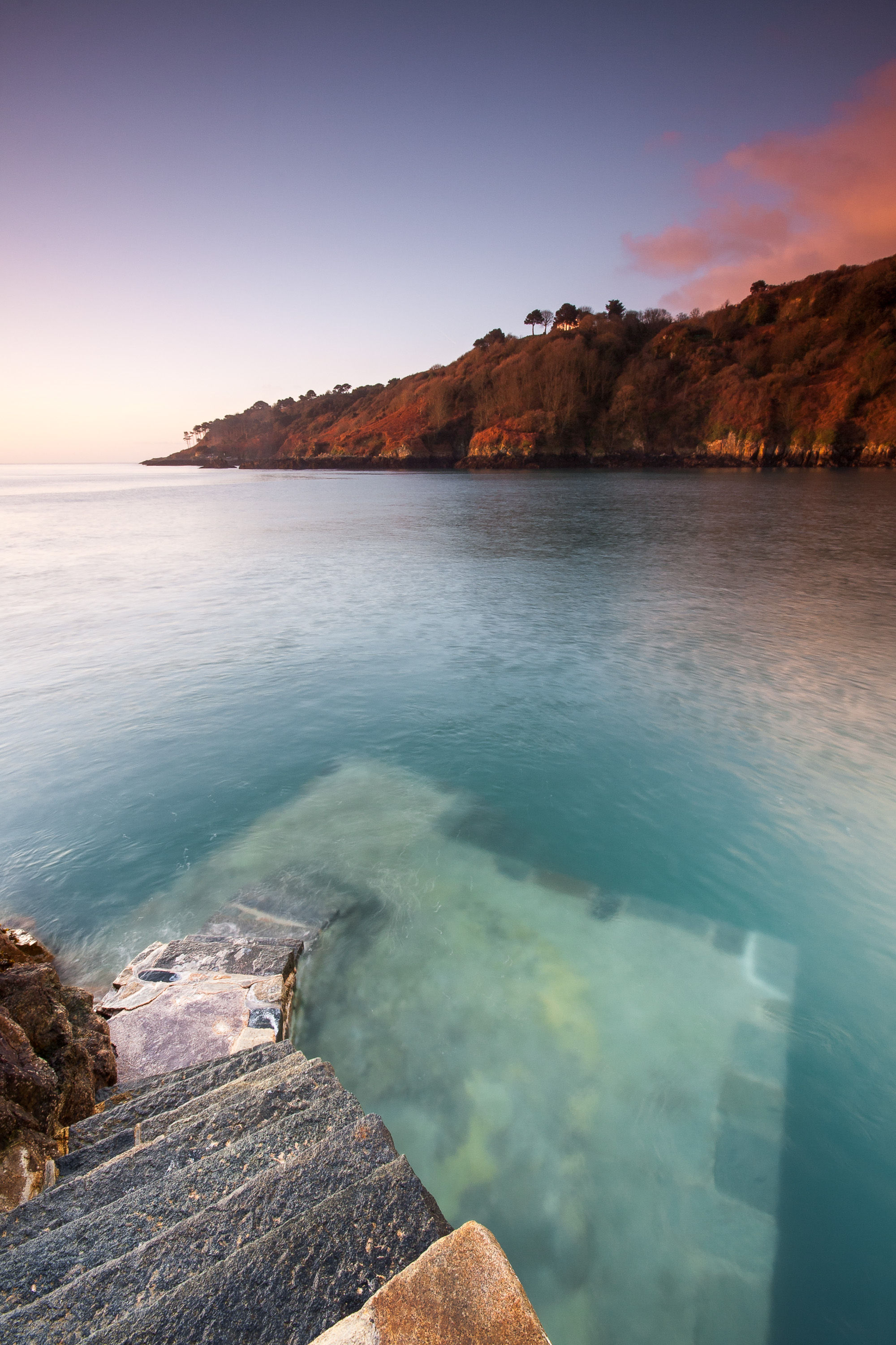 The Fermain Moorings, Guernsey, Channel Islands at sunrise