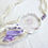 Thumbnail: Lavender and White Mini Dream Catcher Necklace 