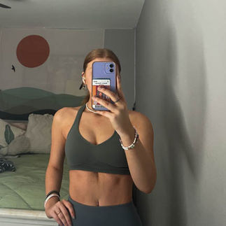 I enjoyed working out this break and captured a picture of my progress.