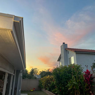 As I was working out outside captured this image of the beautiful sky.