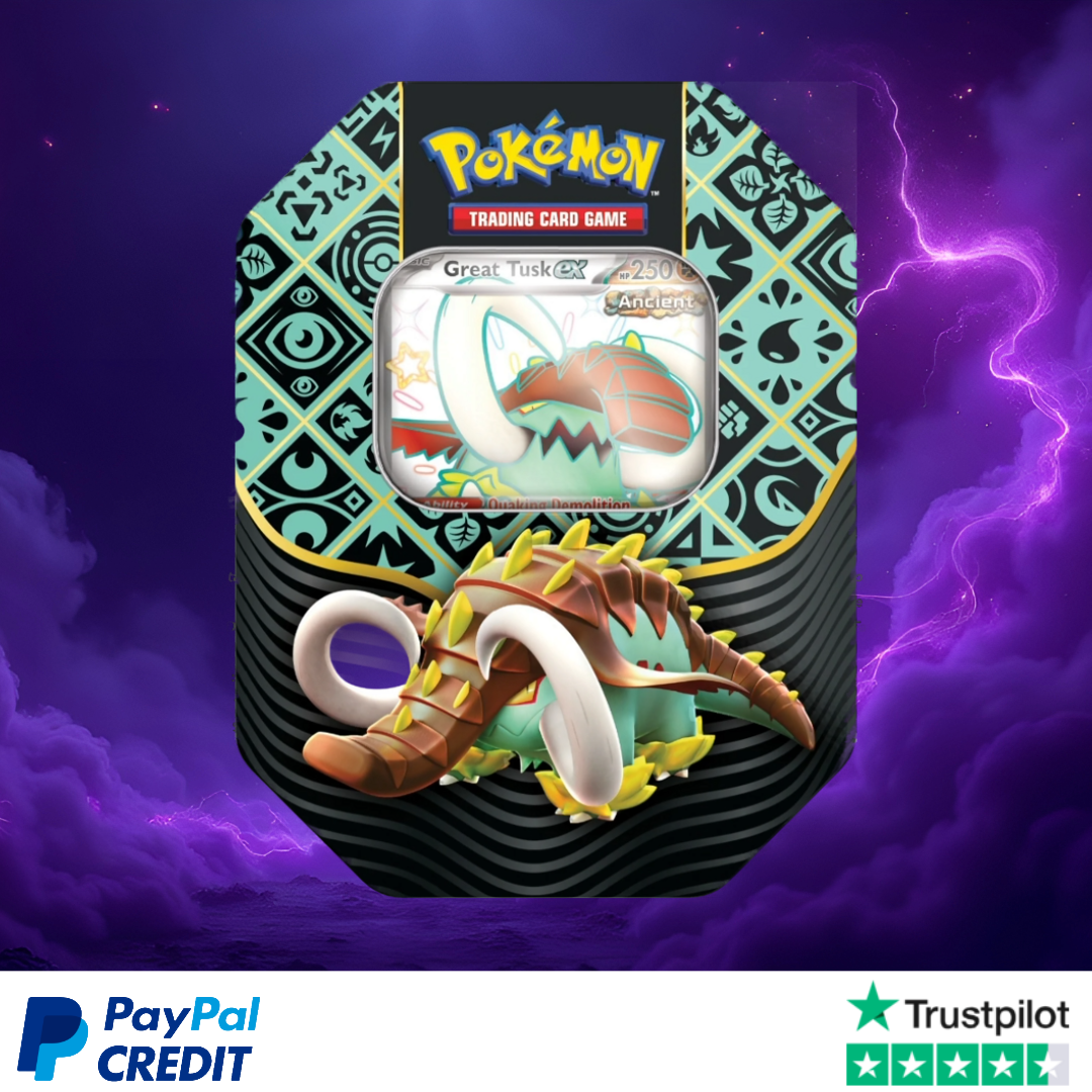 Pokémon TCG: Paldean Fates Tin (Great Tusk ex)