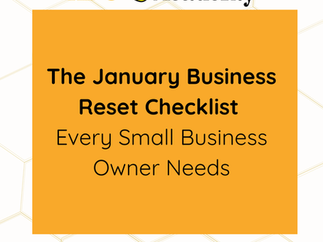 š The January Business Reset Checklist Every Small Business Owner Needs