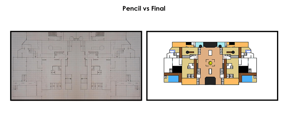 Pencil vs Final map