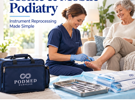How PodMed Can Help Mobile and Home Visit Podiatrists Manage Reusable Instruments