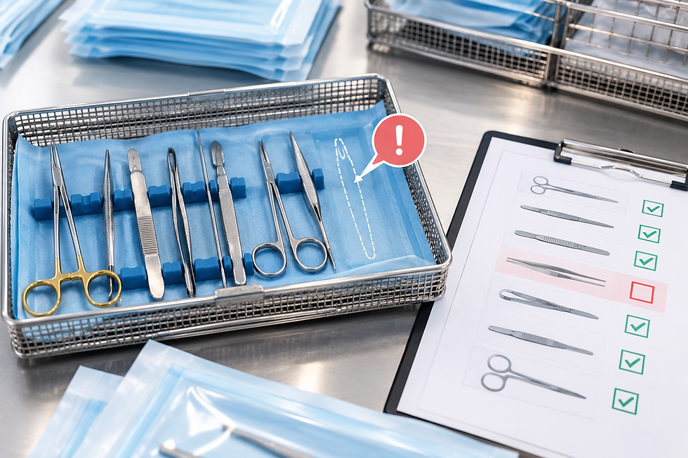 What Should a Clinic Do If an Instrument Is Missing From a Set?
