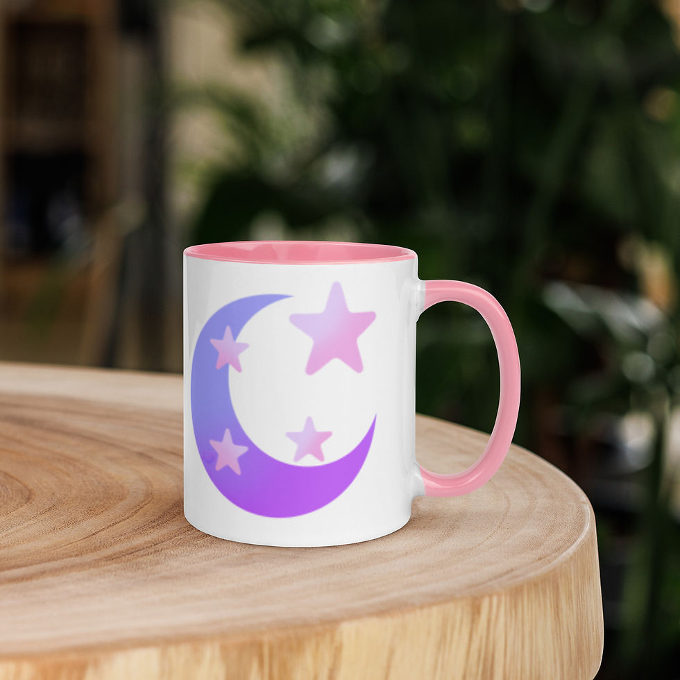 Thumbnail: Moons and Stars Mug with Color Inside