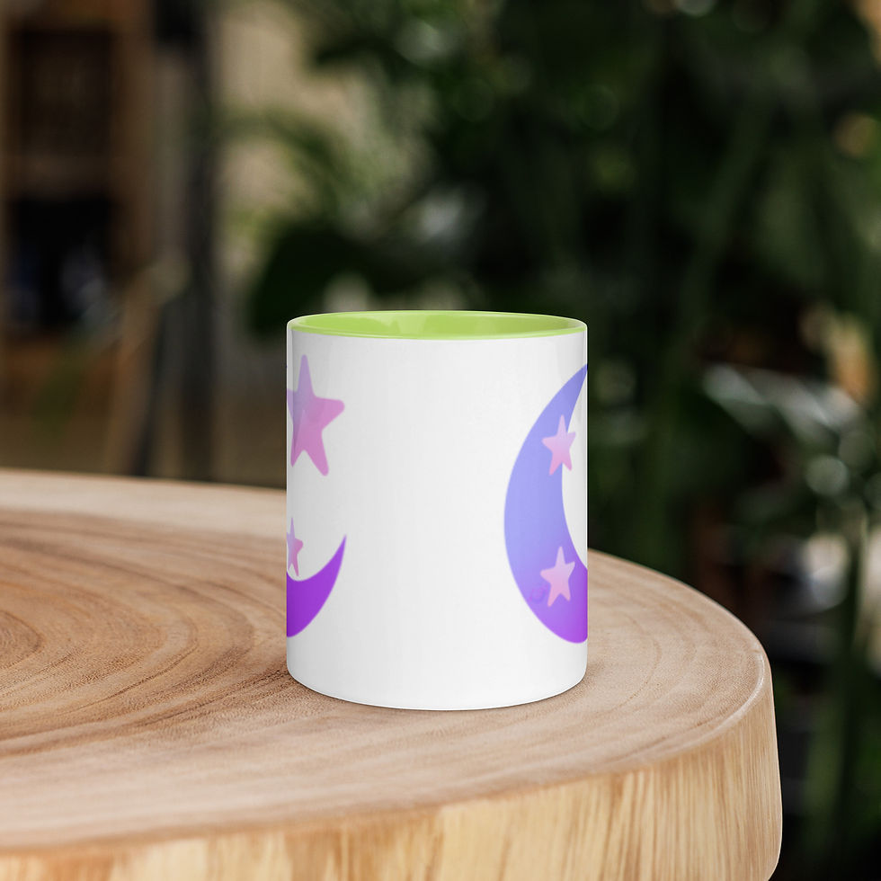 Thumbnail: Moons and Stars Mug with Color Inside