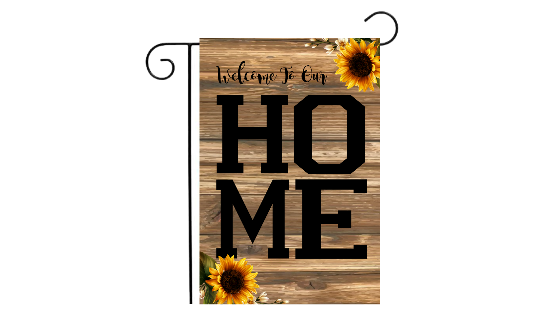 "Welcome To Our Home" Sunflower Garden Flag 12.5”x18"