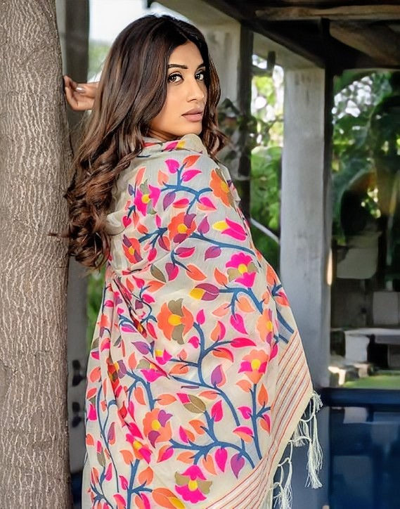 Thumbnail: Multicolor Jacquard silk