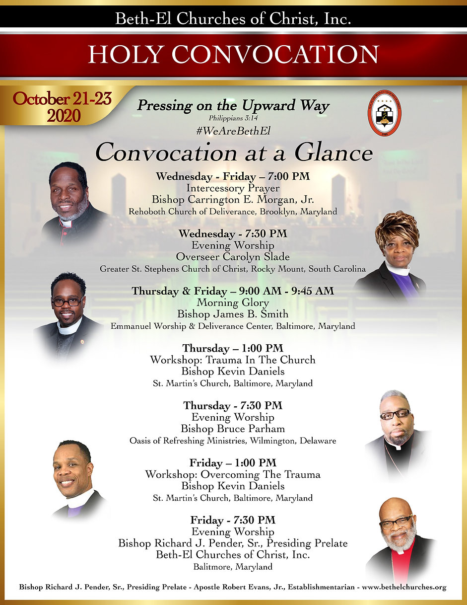 Holy Convocation 2020 BethEl Churches