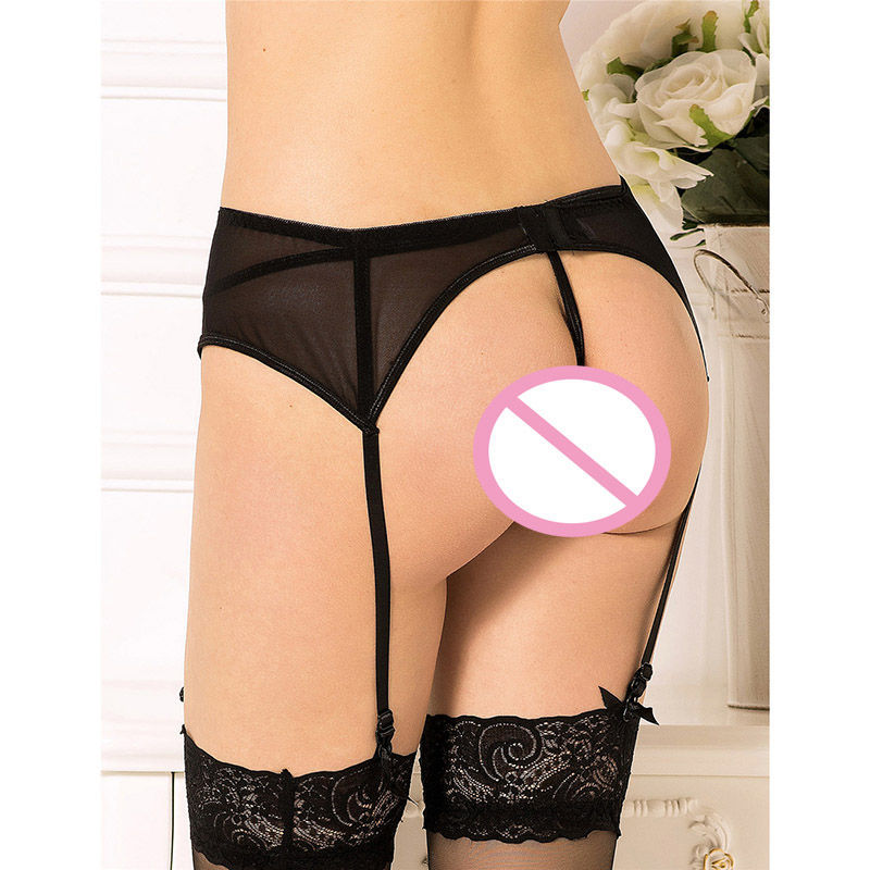 Miniatura: Liguero + panty, talla hasta 3XL, color rojo o negro.