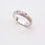 Thumbnail: Ring - Geometric Rock mit rosa Saphiren