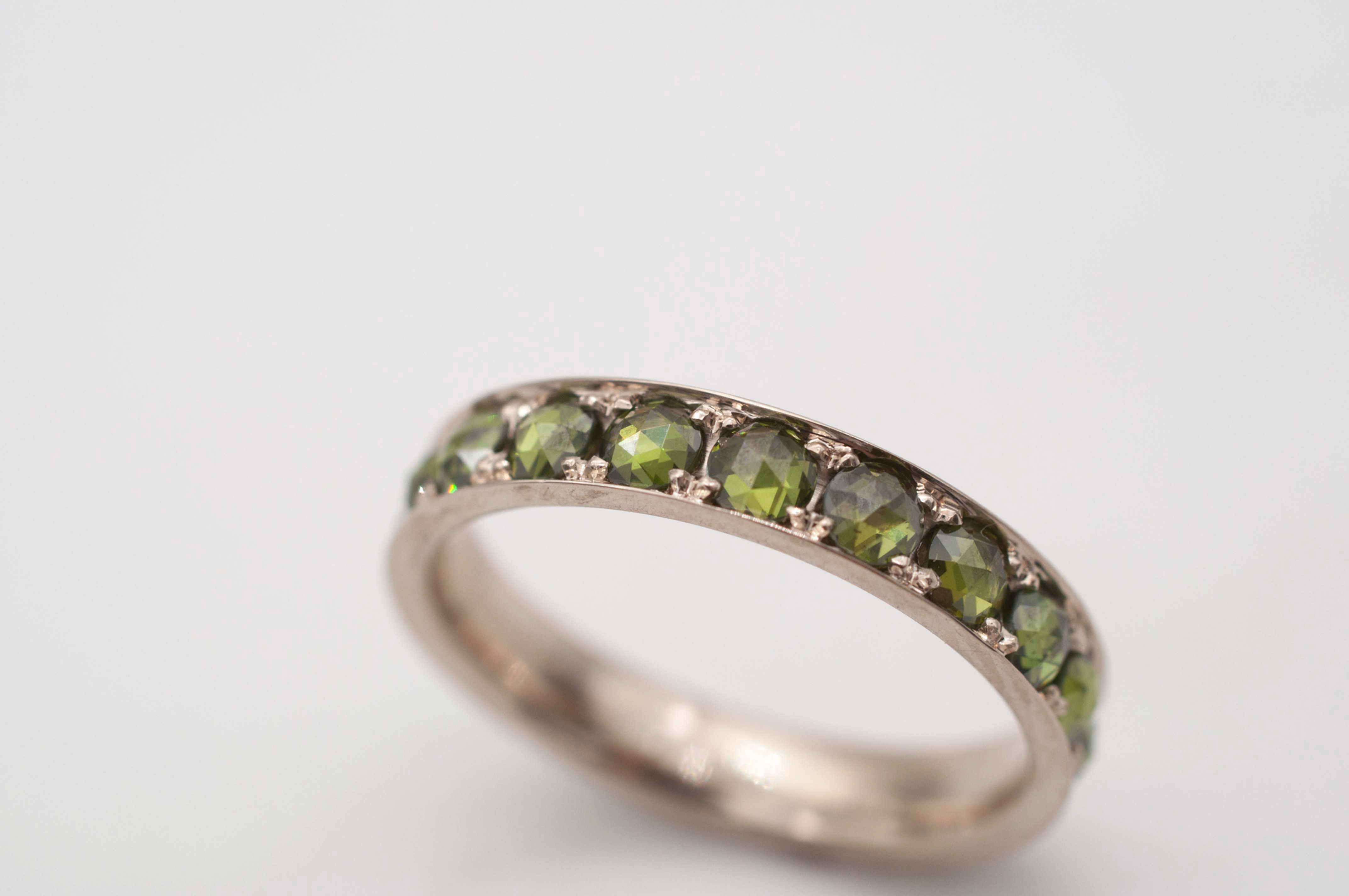 Memoryring - Rosecut - Grün