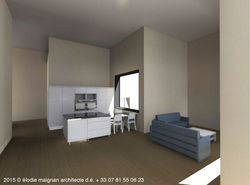 Depa vista cocina y salon