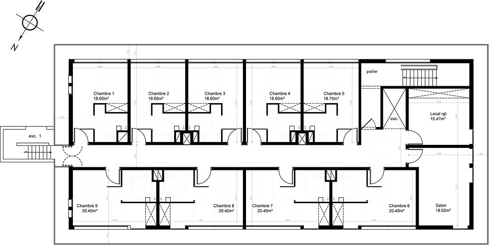 PLAN ATTIQUE PROJETÉ