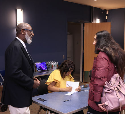 Author signing her book 