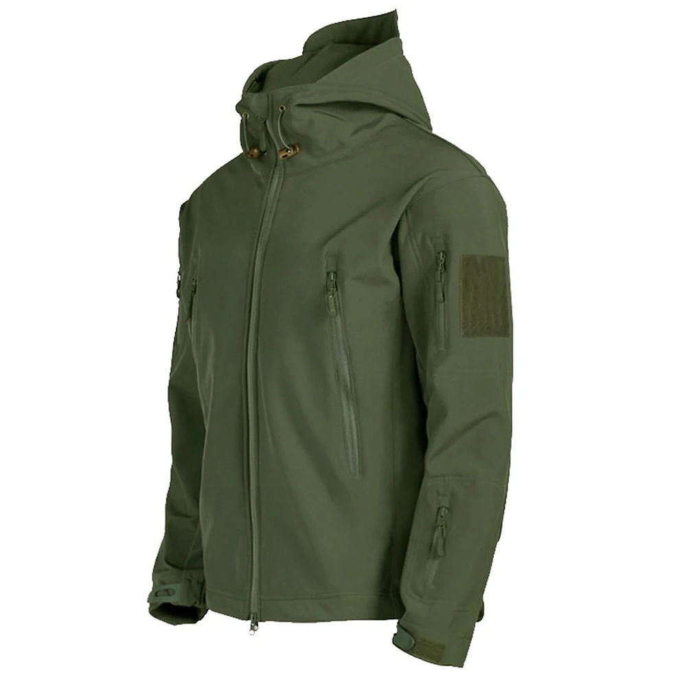 Miniatura: TRAF 2024 New Fashionable Shark Skin Soft Shell Jacket Men's Tactical Windproof 