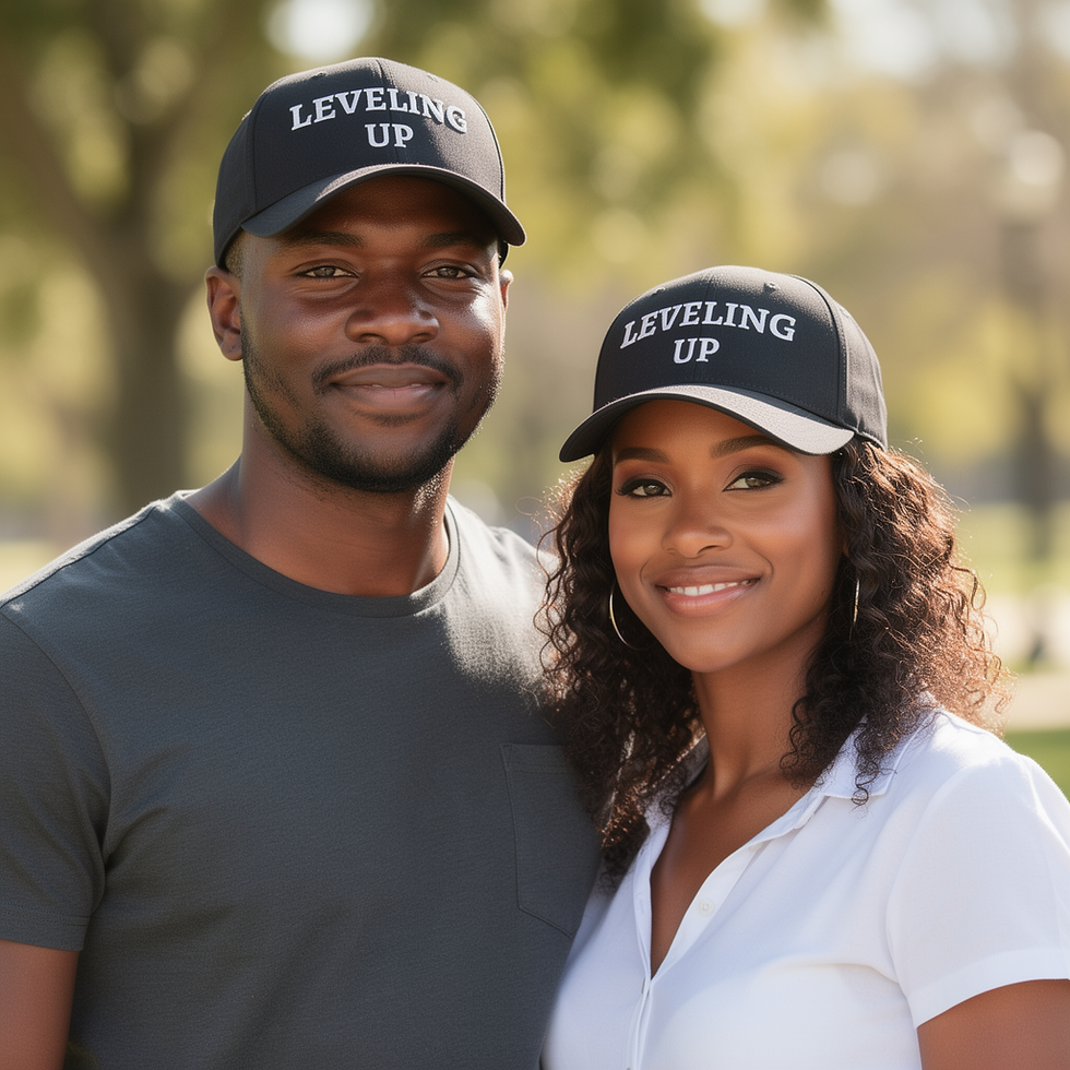 Thumbnail: Leveling Up Baseball Cap - Motivational Gamer Embroidered Hat