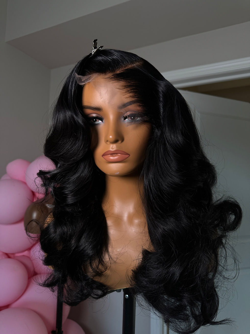 Thumbnail: Pokuaa 5/5 hd lace jet black 4 bundles 