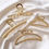 Thumbnail: GOLD CLASSIC HAIR CLIP WITH OPEN SIDES square