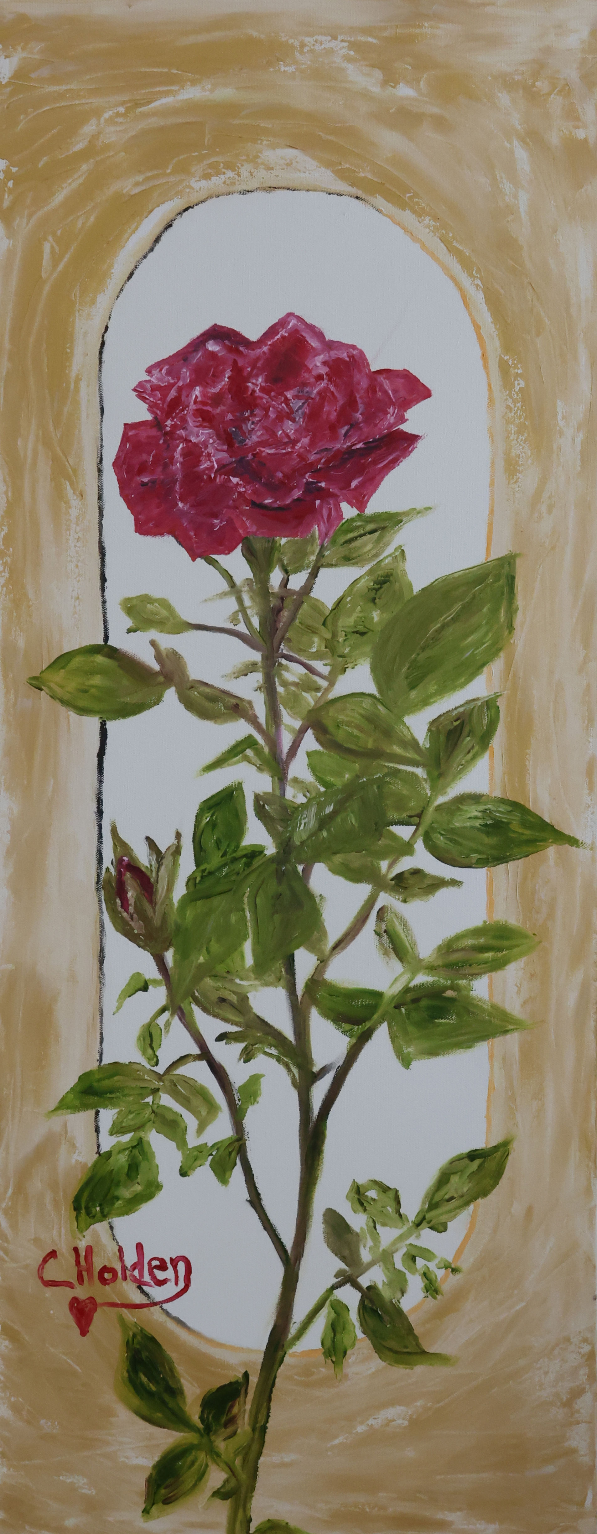 Red Rose (16" x 40")