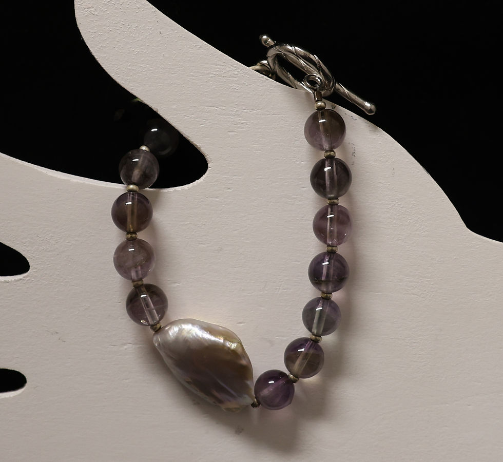 Baroque Peral Amethysts