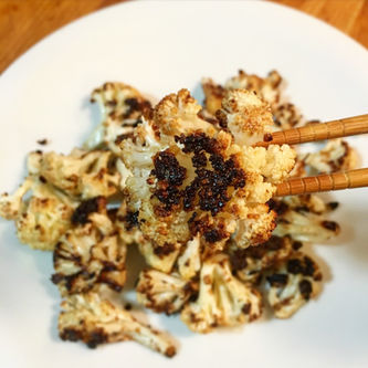 Balsamic and Locatelli Roasted Cauliflower