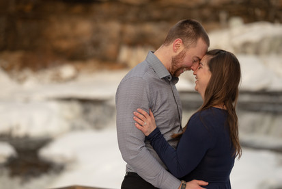 Winter Wisconsin Engagement photographer