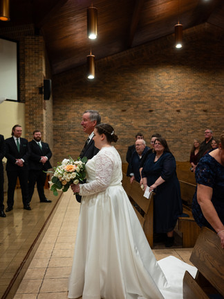 Indoor Wedding Ceremony in Eau Claire