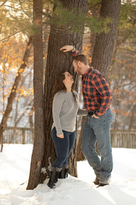 Where to take engagement photos in the winter near the twin cities