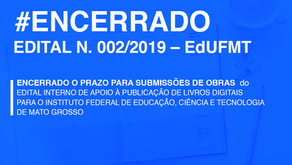 ENCERRADAS AS INSCRIÇÕES PARA O EDITAL DE PUBLICAÇÃO DE OBRAS DIGITAIS DO IFMT