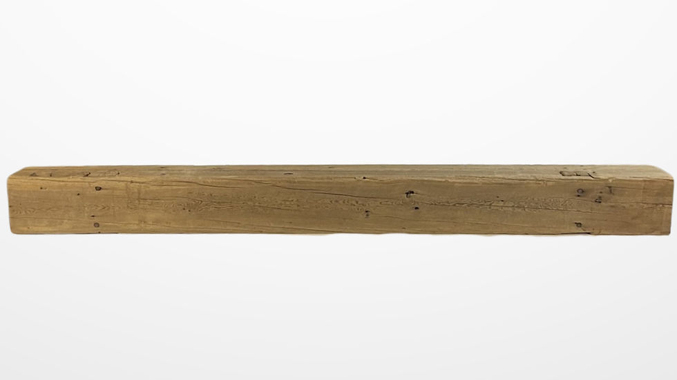 Weathered Antique mantel made from reclaimed wood.