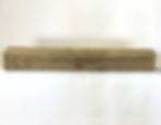 Weathered Antique mantel made from reclaimed wood, featuring a brown to grayish-brown patina and rich natural texture.