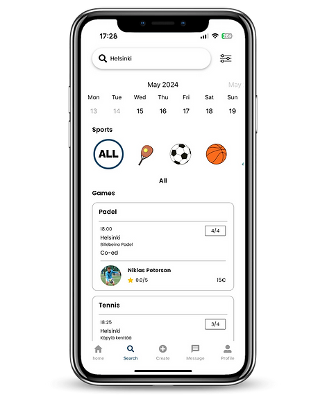 Join games in any sport