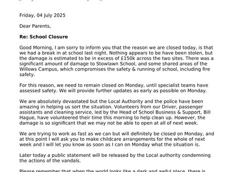 School Closure