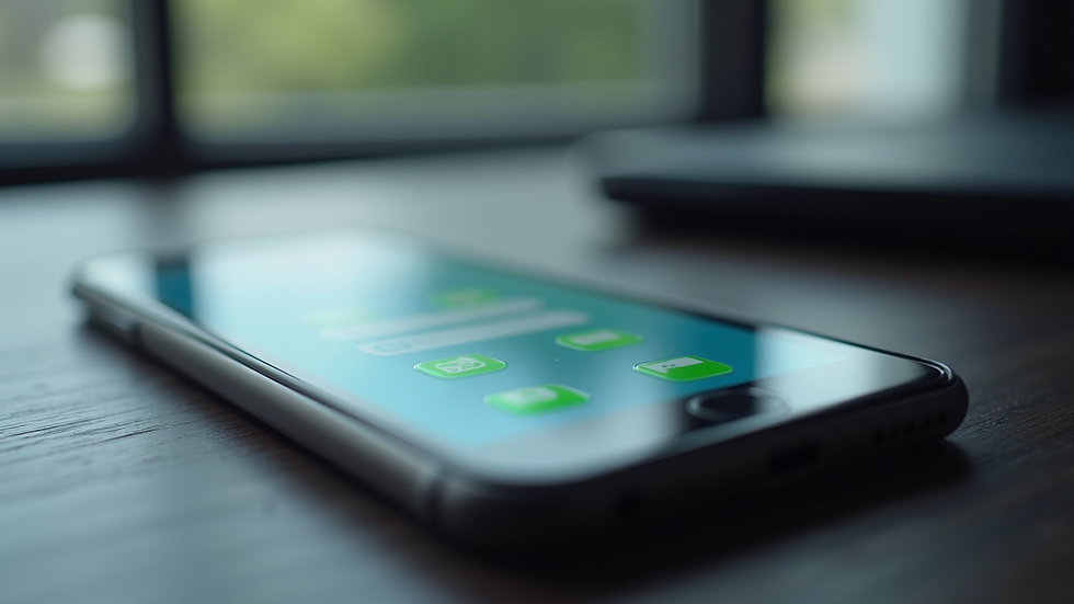 Close-up view of a smartphone screen showing a vehicle detailing booking app